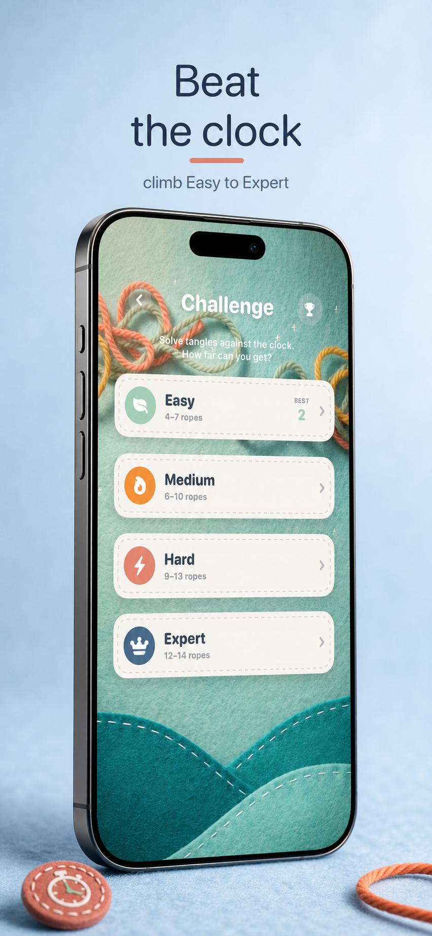 Beat the clock — climb Easy to Expert